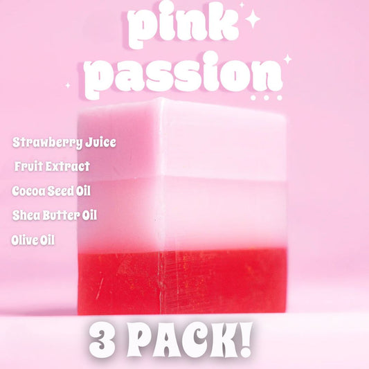 [3 Pack] Pink Passion Soap Bar